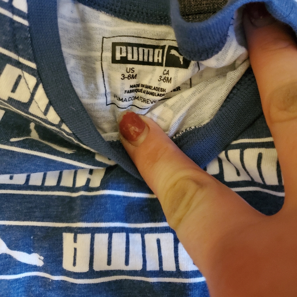 PUMA babyboy summer bodysuits 3-6m - Picture 3 of 5